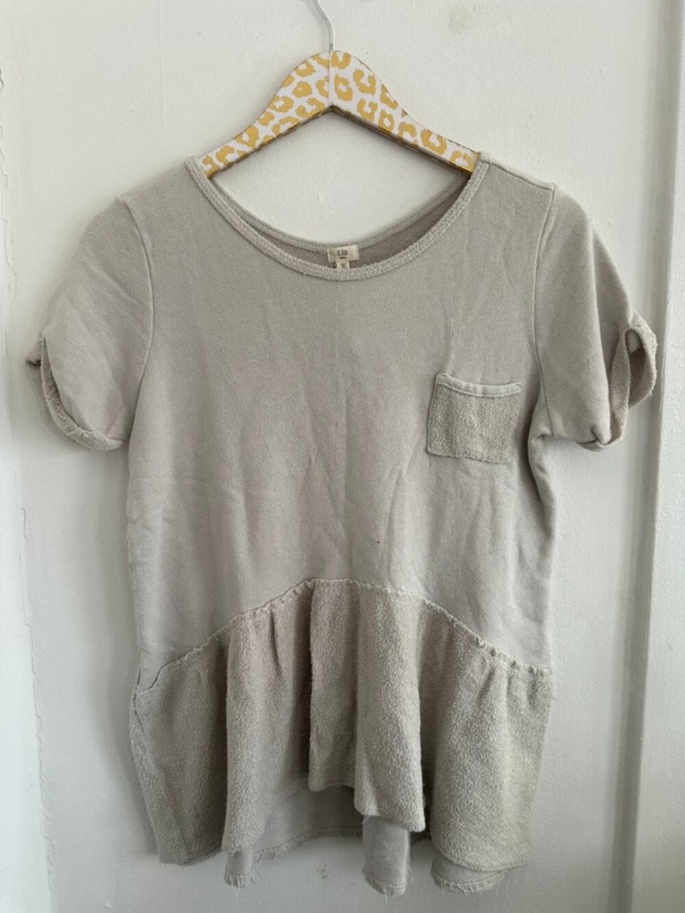 ANTHROPOLOGIE T.LA Women's Gray Blouse | Size Small